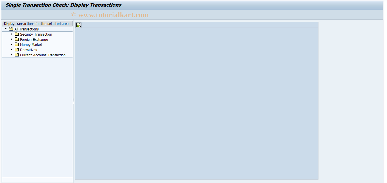 KLSDC4 SAP Tcode : Display Transactions Transaction Code