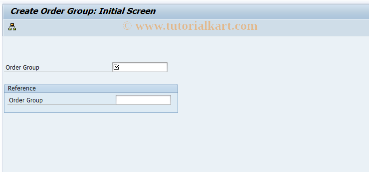 SAP TCode KOH1 - Create Order Group