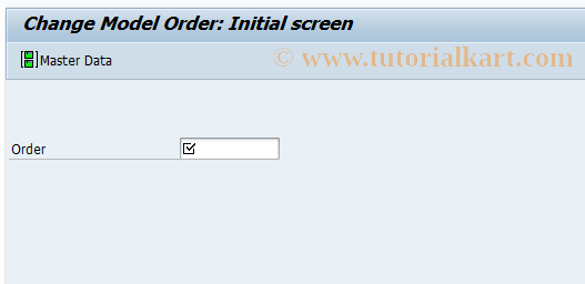 SAP TCode KOM2 - Change CO Model Order
