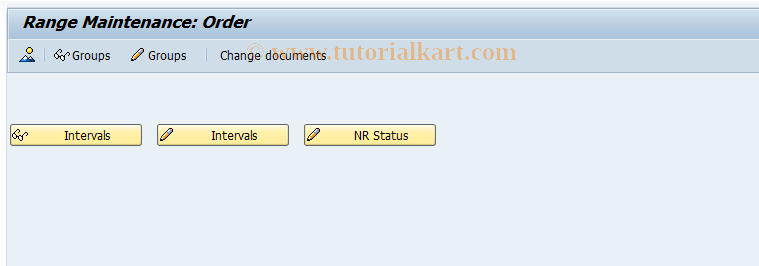 SAP TCode KONK - Maintain Order Number Ranges