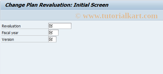 SAP TCode KOP2 - Change Orders for Plan Revaluation