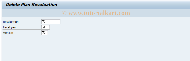 SAP TCode KOP4 - Delete Orders for Plan Revaluation