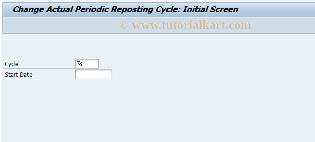 SAP TCode KOW2 - Change Periodic Reposting