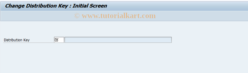 SAP TCode KP82 - Change Distribution Key