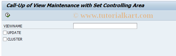 SAP TCode KPR1 - Callup View Maintenance With COArea