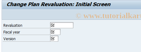 SAP TCode KPU2 - Change Plan Revaluation