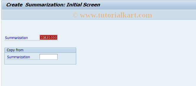 SAP TCode KR01 - Create Summarization