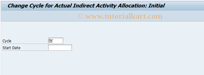 SAP TCode KSC2N - Change Actual Indirect Acty Allocation 