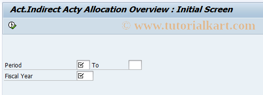SAP TCode KSC6 -  Actual Indirect Acty Allocation : Overview
