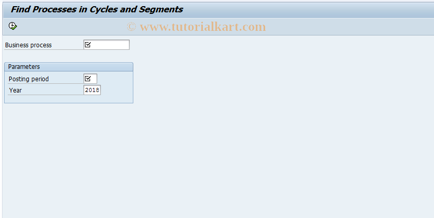 SAP TCode KSCP - Find Processes in Cycles / Segments