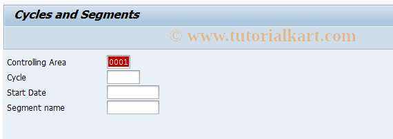 SAP TCode KSCYC3 - Display Cycle/Segment Objects