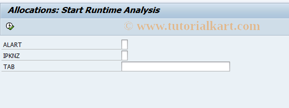 SAP TCode KSRT - Allocations: Runtime Analysis