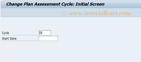 SAP TCode KSU8 - Change Plan Assessment