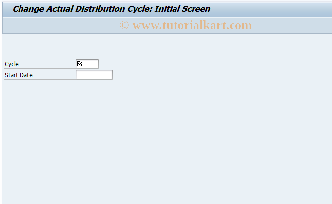 SAP TCode KSV2 - Change Actual Distribution