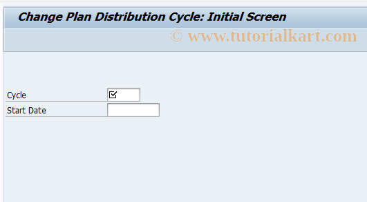 SAP TCode KSV8 - Change Plan Distribution