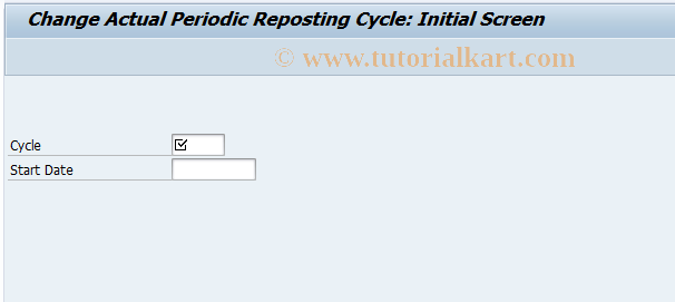 SAP TCode KSW2 - Change Periodic Reposting