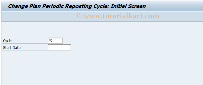 SAP TCode KSW8 - Change Plan Periodic Reposting