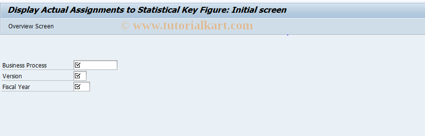 SAP TCode KVB3 - Display Actual Assignment Process/KF