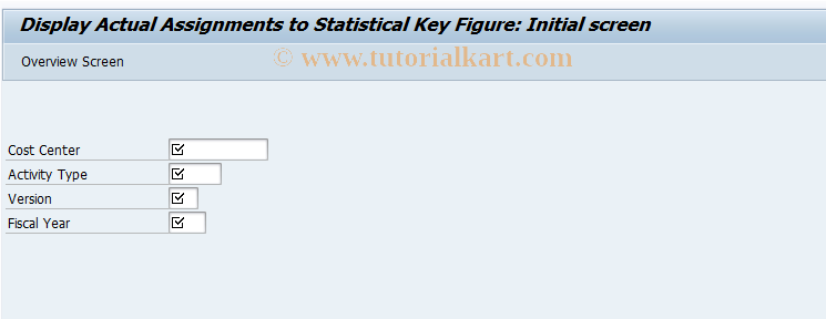 SAP TCode KVD3 - Display Actual Assignment ATyp/KF