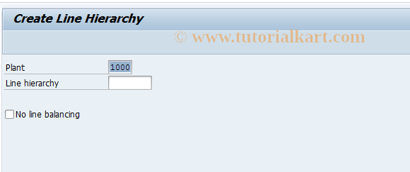 SAP TCode LDB1 - Create Line Hierarchy