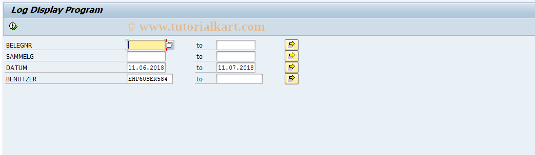 SAP TCode LEPS - Display Determination Log