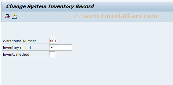 SAP TCode LI02 - Change System Inventory Record