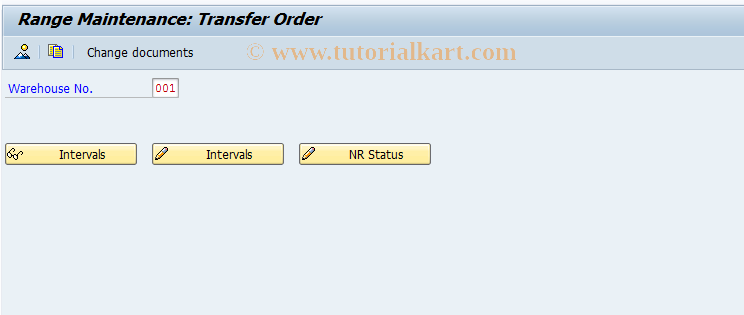 SAP TCode LN02 - Number Ranges for Transfer Orders