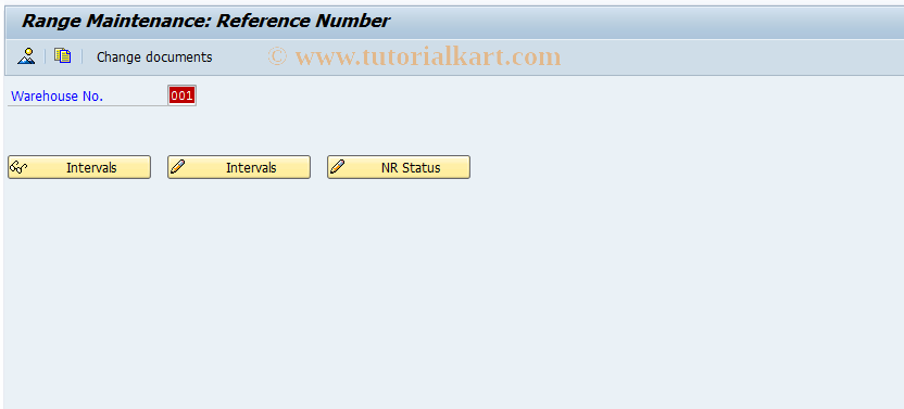 SAP TCode LN06 - Number Ranges for Group Number