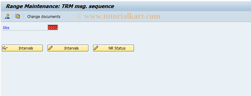 SAP TCode LNRMS - Number range maintenance: TRM_MSGSEQ