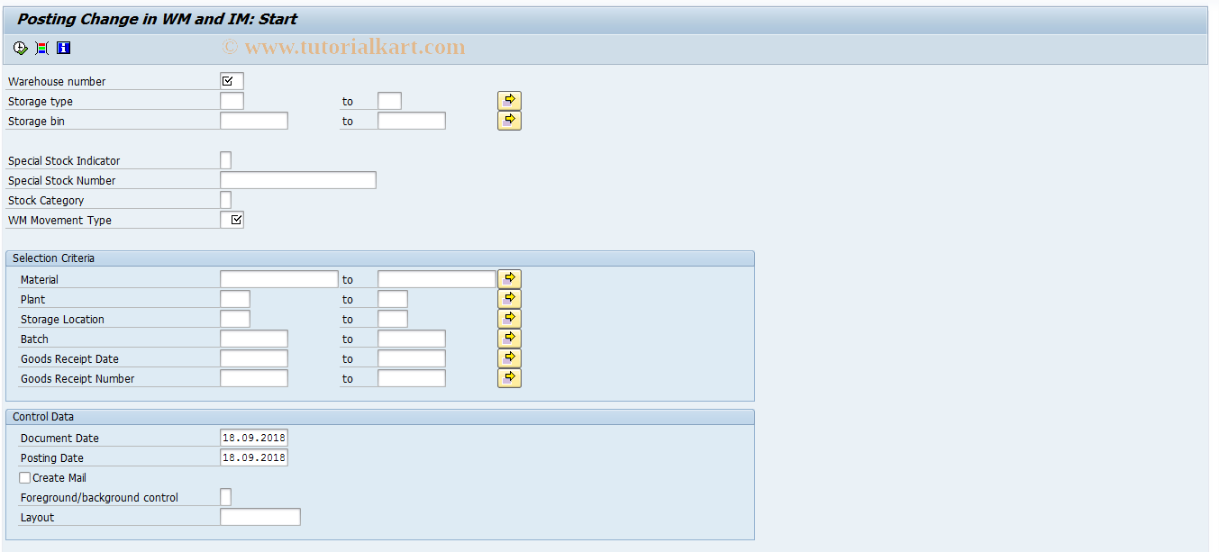 SAP TCode LQ02 - Transfer Posting in Invent. Mgmt