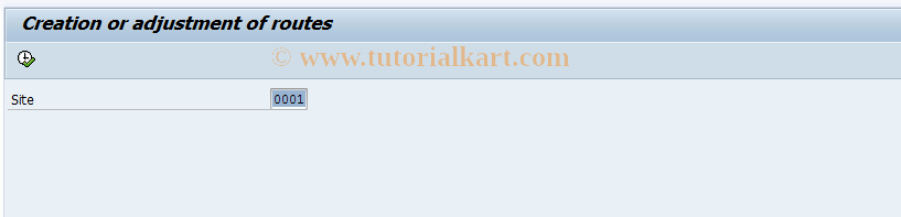SAP TCode LROUT - Creation or adjustement of routes