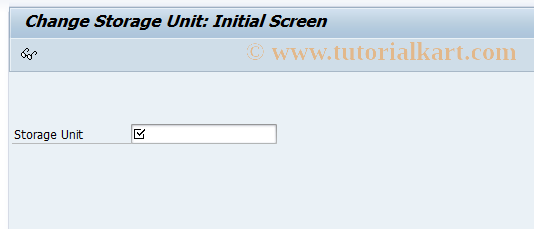 SAP TCode LS32 - Change storage unit