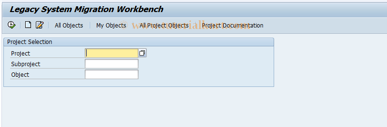 SAP TCode LSMW - Legacy System Migration Workbench
