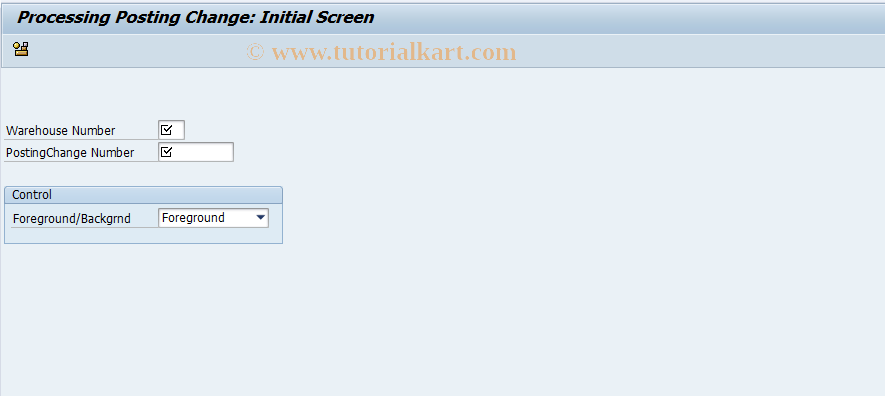 SAP TCode LT05 - Process Posting Change Notice