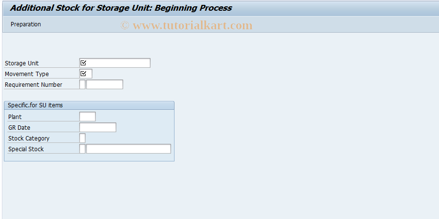 SAP TCode LT08 - Manual Addition to Storage Unit