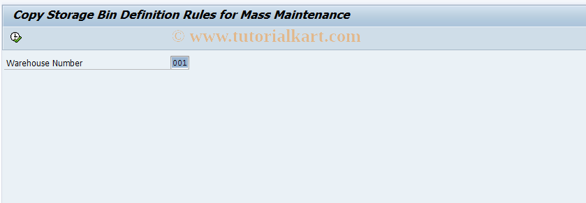 SAP TCode LT343XYZ - Copy Storage Bin Definition Rules