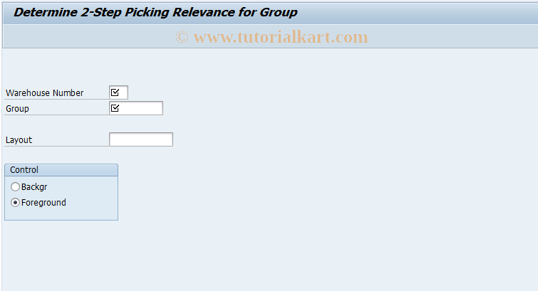 SAP TCode LT72 - Determine 2-step relevance