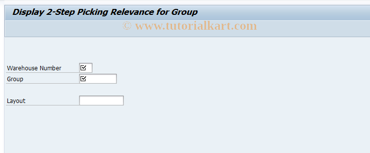 SAP TCode LT73 - Display 2-step