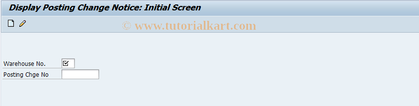 SAP TCode LU03 - Display Posting Change Notice