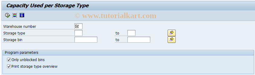 SAP TCode LX04 - Capacity load utilization