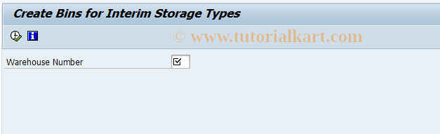 SAP TCode LX20 - Generate interim storage bins