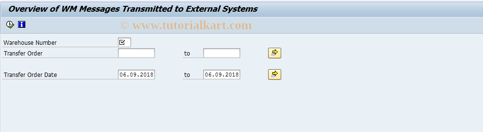 SAP TCode LX30 - Overview of WM messages ext.system