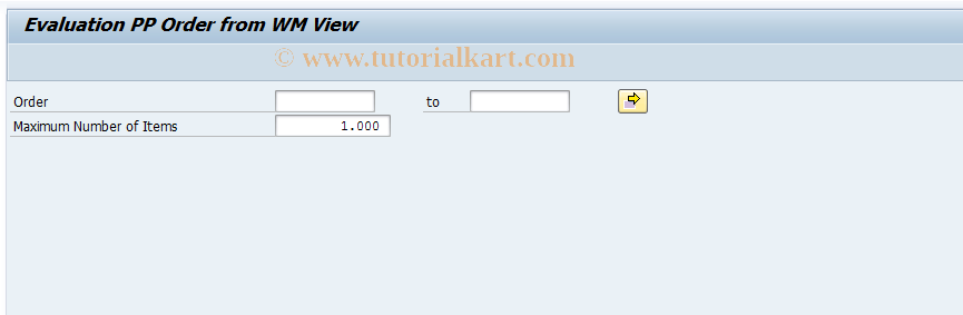 SAP TCode LX42 - Evaluation PP Order from WM View