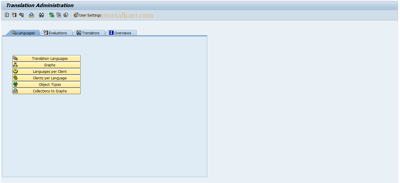 SAP TCode LXE_MASTER - Translation Environment