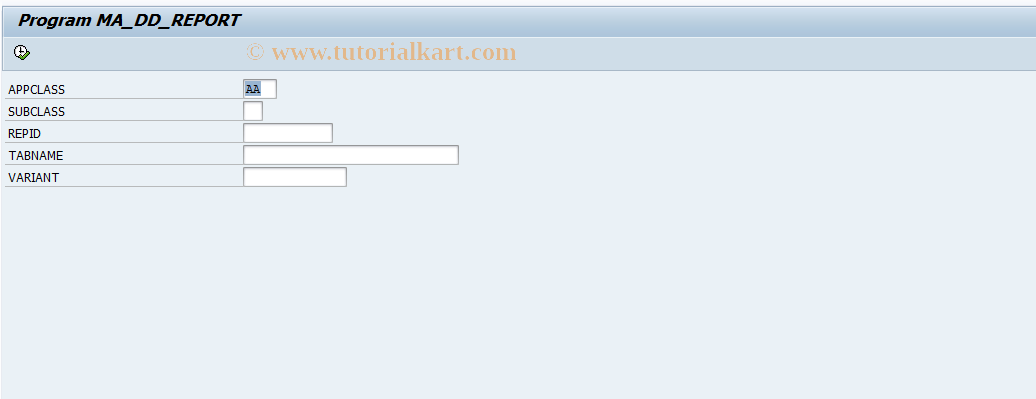 SAP TCode MA_DD_REPORT - Start a Drilldown Report