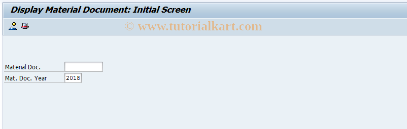 SAP TCode MB03 - Display Material Document