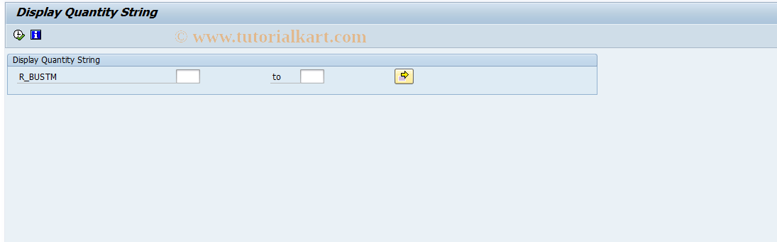 SAP TCode MB55 - Display Quantity String