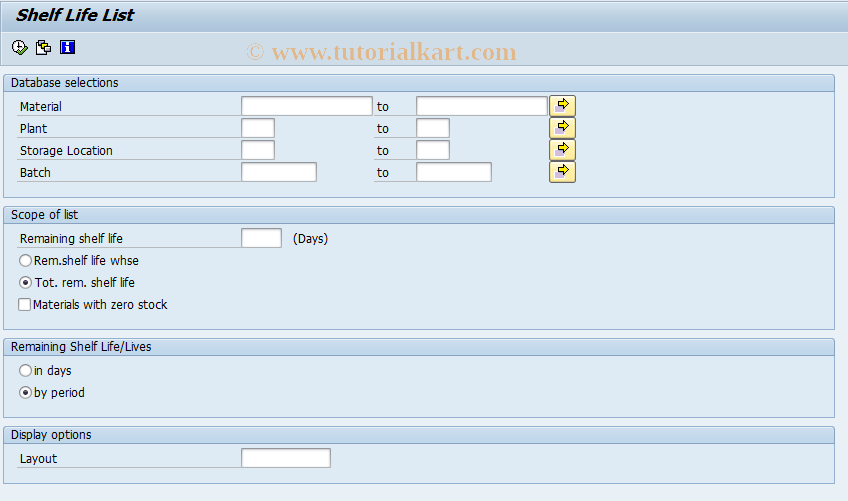 SAP TCode MB5M - BBD/ Production  Date