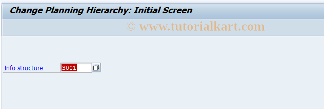 SAP TCode MC62 - Change Planning Hierarchy