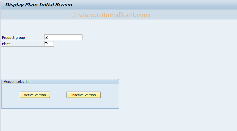 SAP TCode MC77 - Disaggregation: Display Planning